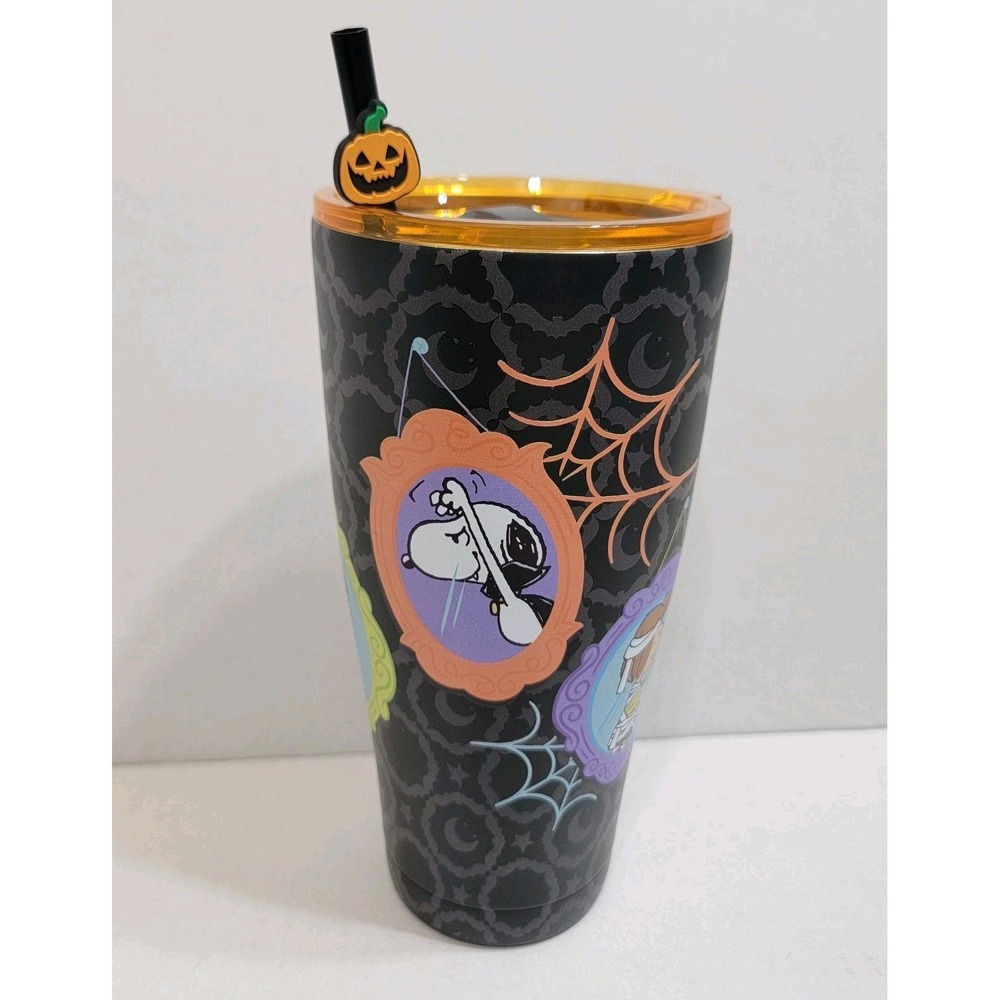 NEW! Peanuts Halloween Snoopy &‎ The Gang Boo Friends Frames 20oz Steel Tumbler